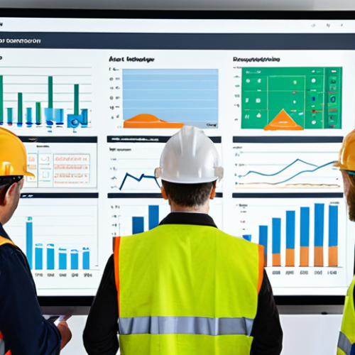 Home 18 **
A modern construction site with a diverse group of professionals (architect, engineer, construction worker) gathered around a digital display showcasing a clear and easy-to-understand building material test report. The report features charts and graphs, and everyone is actively engaged in a discussion. Emphasis on communication and collaboration.
**