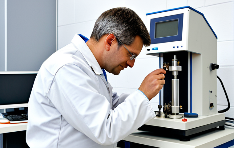 건설재료시험기사의 시험 준비 루틴 - Modern Baustofflabor**
"A bright and modern Baustofflabor (materials testing laboratory) in Germany...