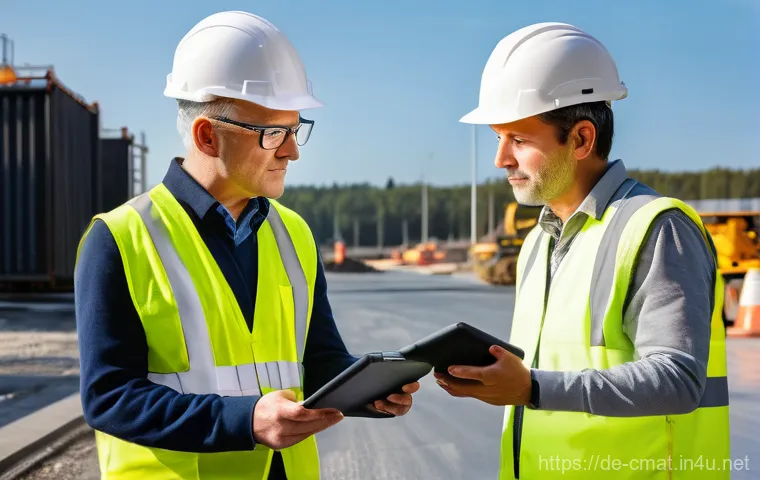 건설재료시험 자격증 시험 난이도 분석 - **Prompt:** A close-up, high-definition shot focusing on the hands and face of a highly concentrated...